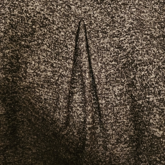 Calvin Klein Heathered Black Long Sleeve Shirt w Pocket Women's Small S Sweater - Picture 4 of 7